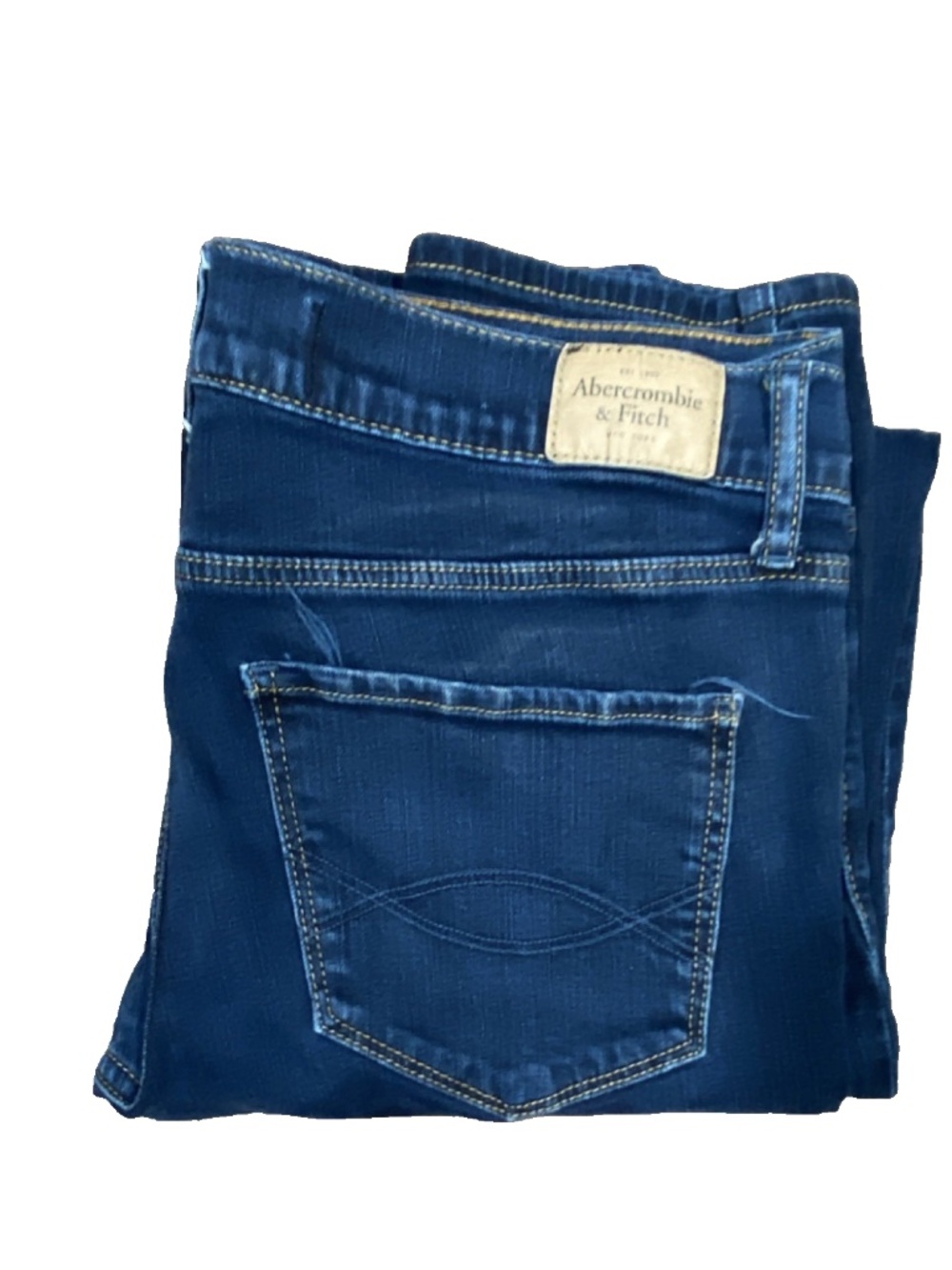 VTG Abercrombie & Fitch Perfect Stretch Skinny Blue Denim Jeans Slim W30 L33 10R